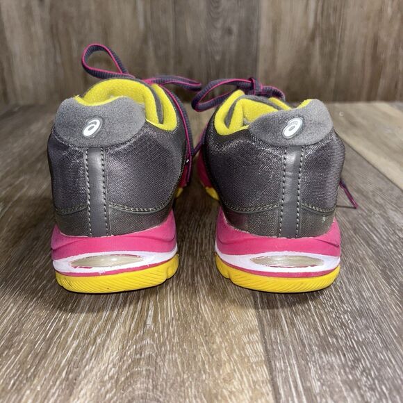 Asics Women’s US Size 7 Gel Ipera S172N Gray Yellow Pink Running Sneaker Shoes - Picture 7 of 11